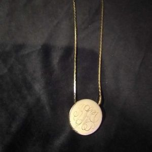 Ross Simmons Jewelry - Gold 3×3inch "KHJ"Monogram pendant 21inch chain Ross Simmons Jewelry - Gold 3×3inch "KHJ"Monogram pendant 21inch chain